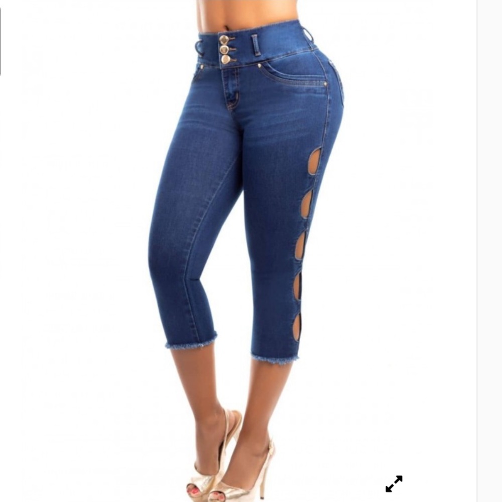 Pitbull Jeans Colombiano Women Authentic ButtLifting CutOut Sides Skinny Jeans 5